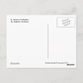 Carte Postale St. Andrews, Écosse, Ruines de la cathédrale au so (Dos)