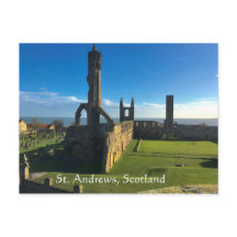 St. Andrews, Écosse, Ruines de la cathédrale au so