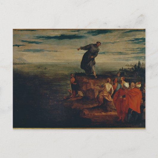 Carte Postale St. Anthony Preaching to the Fish, c.1580 (Devant)