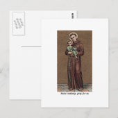 Carte Postale St Anthony Priez Pour Nous (Devant / Derrière)