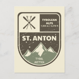 Carte Postale St Anton Tyrol Alpes Tyrol Autriche