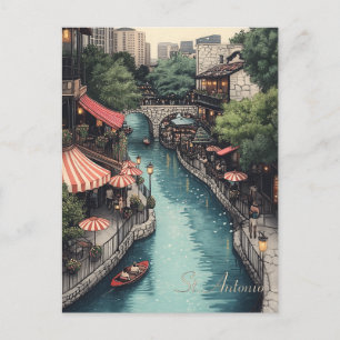 Carte Postale St. Antonio Texas Travel