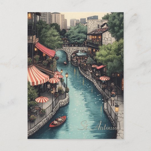 Carte Postale St. Antonio Texas Travel (Devant)