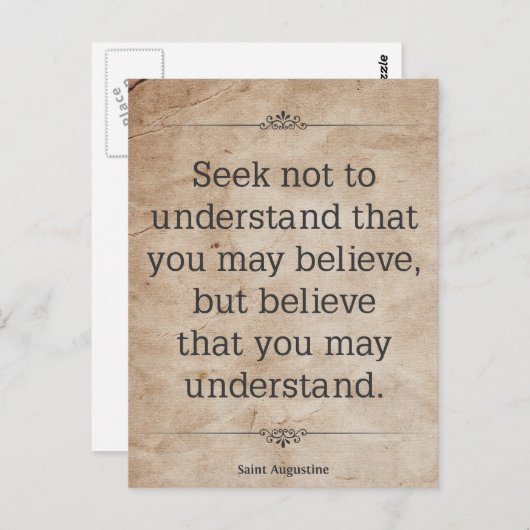 Carte Postale St. Augustine #4 (Devant / Derrière)