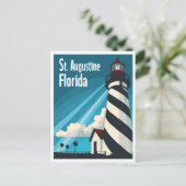 Carte Postale St Augustine FL - Phare sur l'île d'Anastasia (Debout devant)