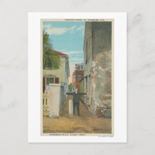 Carte Postale St. Augustine, FL - Vue de Treasury Street &