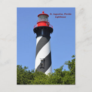 Carte postale St Augustine Florida Lighthouse Holi