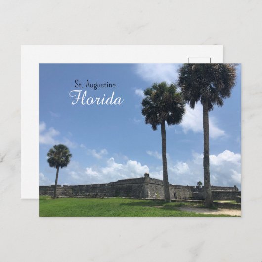 Carte Postale St Augustine Floride (Devant / Derrière)