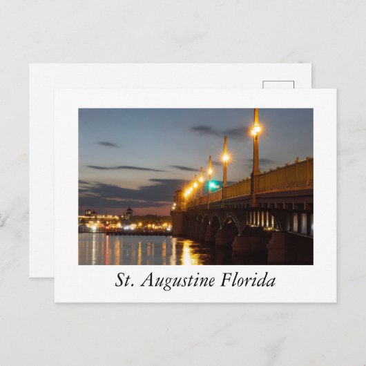 Carte Postale St Augustine Floride (Devant / Derrière)