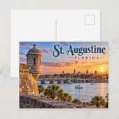 Carte Postale St. Augustine Floride (Devant / Derrière)