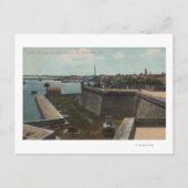 Carte Postale St. Augustine, Floride - Aérien de Ft. Marion (Devant)