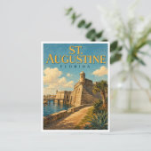 Carte Postale St. Augustine Floride Castillo GeoSaga (Debout devant)