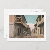 Carte Postale St. Augustine, Floride - Vue de Charlotte St. (Devant / Derrière)