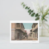 Carte Postale St. Augustine, Floride - Vue de Charlotte St. (Debout devant)