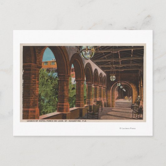 Carte Postale St. Augustine, Floride - Vue de l'hôtel Ponce de (Devant)