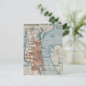 Carte postale St Augustine Vintage Map (Debout devant)