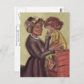 Carte postale St Bakhita et Child (Devant / Derrière)