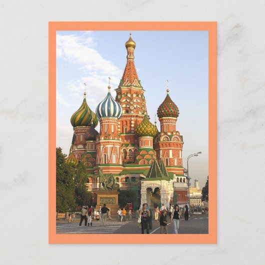 carte postale, "St Basil's, Moscou" (Devant)
