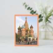 carte postale, "St Basil's, Moscou" (Debout devant)