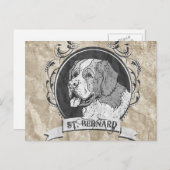 CARTE POSTALE ST. BERNARD (2) (Devant / Derrière)