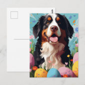 Carte Postale St.Bernard Joyeux Pâques (Devant / Derrière)
