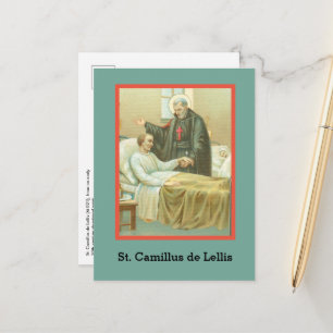 Carte Postale St. Camillus Comforting an Invalid (M 021)