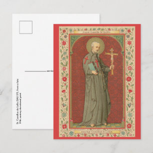 Carte Postale St. Camillus de Lellis (SAU 37; Bordure florale)
