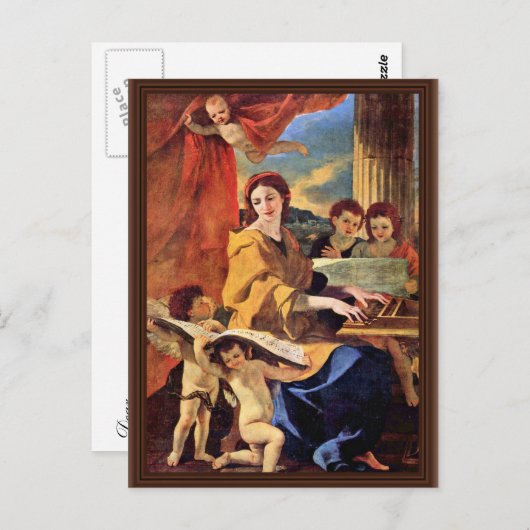 Carte Postale St. Cecilia By Poussin Nicolas (Meilleure Qualité) (Devant / Derrière)