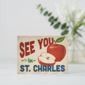 Carte Postale St. Charles Missouri Apple - Vintage voyage (Debout devant)