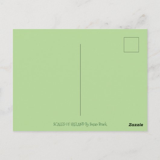 CARTE POSTALE ST. DRAGON SHAMROCK VERT DE PATRICK, IMAGINAIRE IR (Dos)
