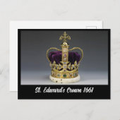 Carte Postale St. Edward's Crown 1661 (Devant / Derrière)