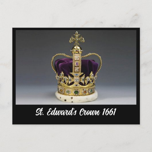 Carte Postale St. Edward's Crown 1661 (Devant)