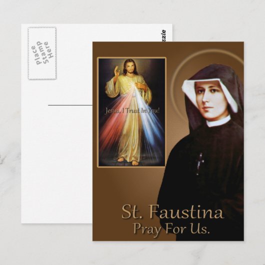 CARTE POSTALE ST FAUSTINA (Devant / Derrière)