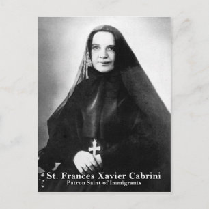Carte Postale St Frances Xavier Cabrini