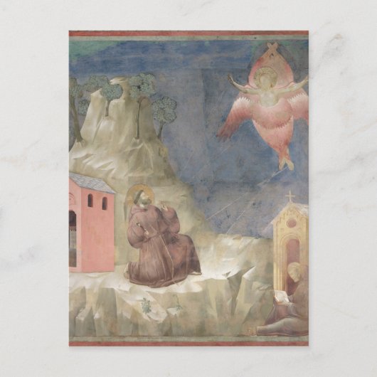Carte Postale St. Francis recevant la Stigmata, 1297-99 (Devant)