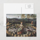 Carte Postale St. Genevieve Surveiller son troupeau (Devant / Derrière)