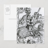 Carte Postale St. George à cheval, 1507 (Devant / Derrière)