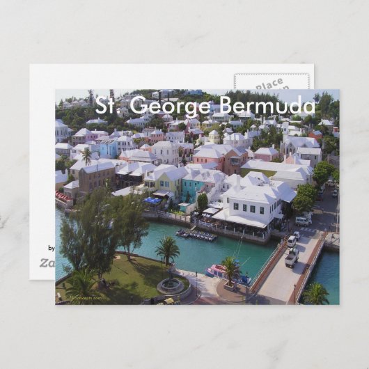 Carte Postale St. George Bermuda (Devant / Derrière)