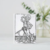 Carte Postale St. George, du "Liber Chronicarum" (Debout devant)