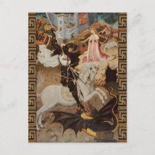Carte Postale St. George et le Dragon par Bernat Martorell