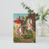 Carte Postale St. George Secourt la princesse (Debout devant)