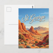 Carte Postale St. George, Utah (Devant / Derrière)