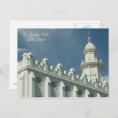 Carte Postale St. George, Utah LDS Temple (Devant / Derrière)