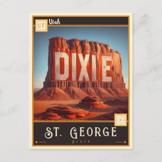 Carte Postale St. George, Utah | VINTAGE (Devant)