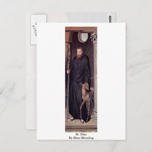 Carte Postale St. Giles Par Hans Memling (Devant / Derrière)