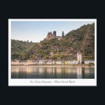 Carte Postale St. Goarshausen - Burg Katz<br><div class="desc">St. Goarshausen avec son célèbre château médiéval Katz sur les rives du Rhin en Rhénanie-Palatinat,  Allemagne.</div>