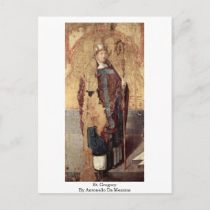 Carte Postale St. Gregory Par Antonello Da Messina