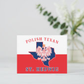 Carte Postale St. Hedwig Texan polonais (Debout devant)