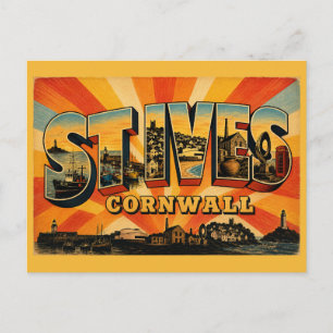 Carte Postale St Ives Cornouailles Ville Artistique Côtière Art