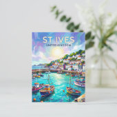 Carte Postale St Ives Royaume-Uni (Debout devant)